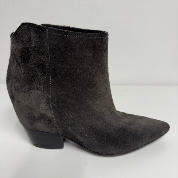Sigerson Morrison Pointed Toe Brown Suede Boots Size 6.5 - Picture 6 of 13